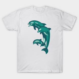 Dolphins sculpture T-Shirt